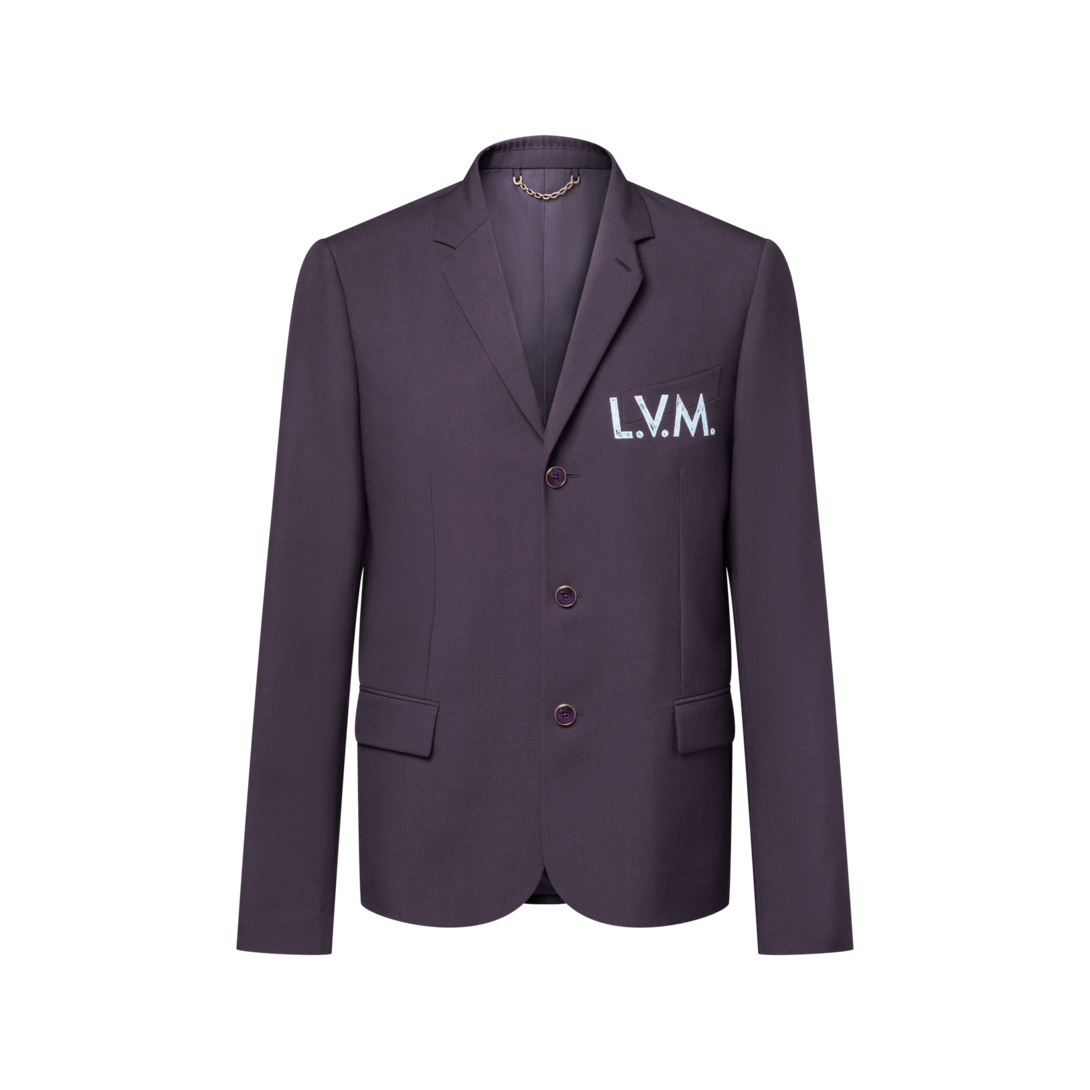 エンブロイダリー シグネチャー シングルブレストジャケット ｜ルイ